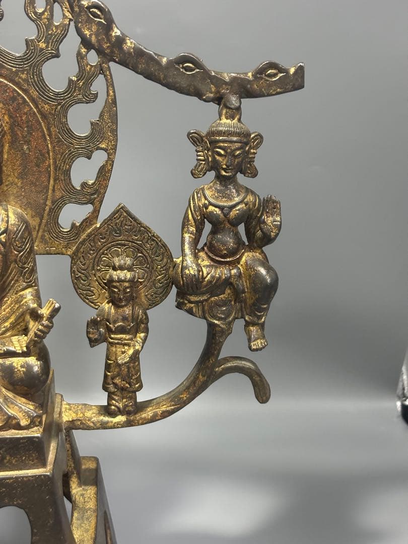 ポ*ン様 仏教古美術 純銅 文化遺産 文化財仏像伝承　 仏像 伝統的デザイン