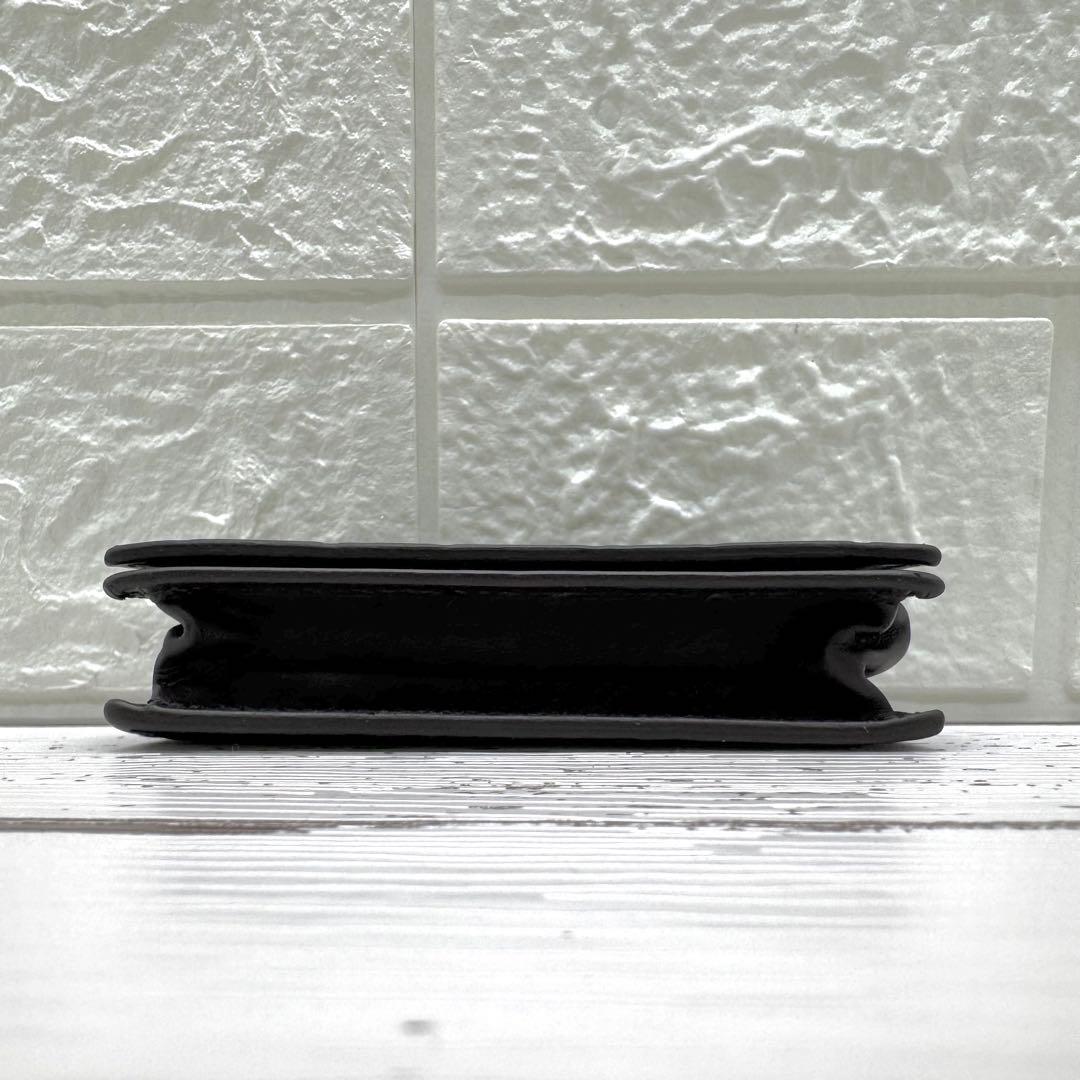 グッチ　名刺入れ　カードケース　GG　シマ　レザー ブラウン