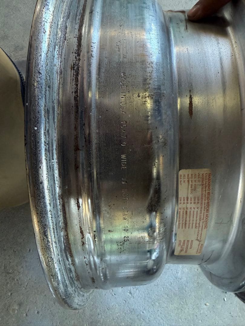 お好きな色にすぐ塗れます！ デイトナ 15インチ 6穴 pcd139.7 7j