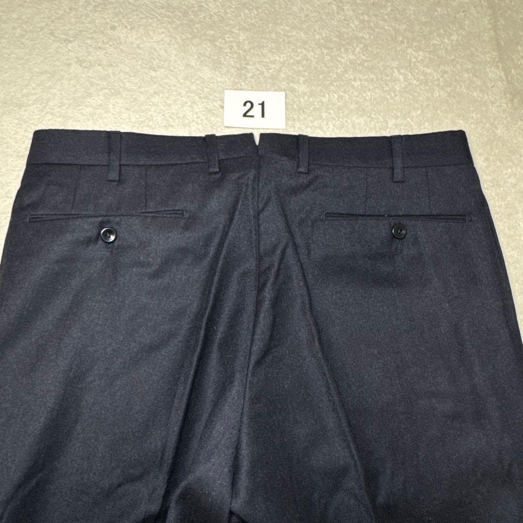 21 秋冬　未使用　インコテックス　スラックス　ネイビー　50 XL フランネル