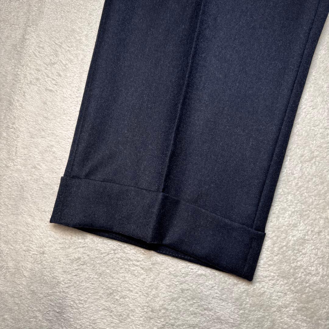 21 秋冬　未使用　インコテックス　スラックス　ネイビー　50 XL フランネル