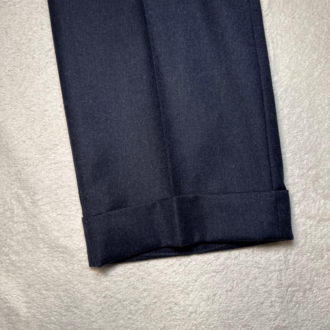 21 秋冬　未使用　インコテックス　スラックス　ネイビー　50 XL フランネル