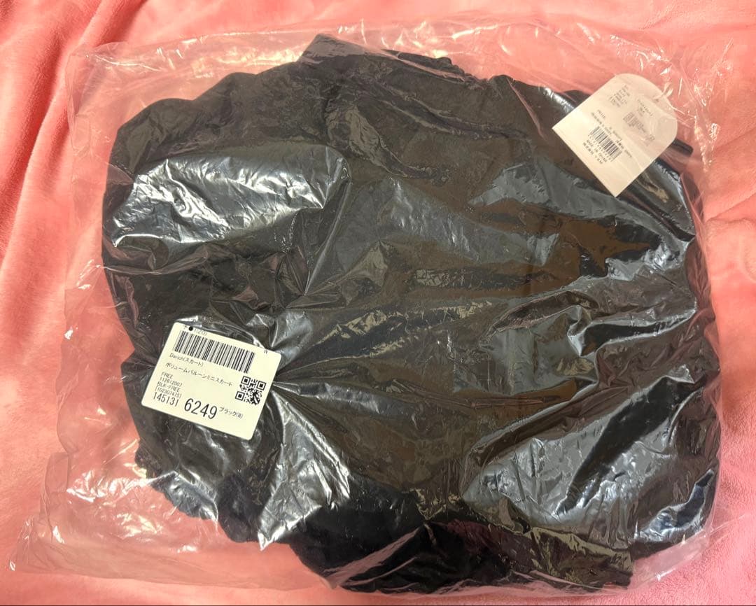 ダーリッチ Darich ボリュームバルーンミニスカート BLK FREE