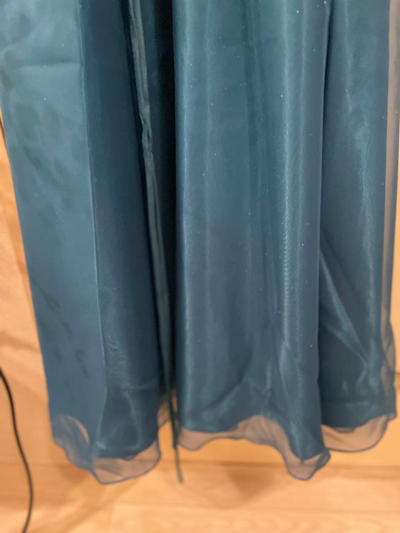 ロングドレス　エメラルドグリーン　演奏会