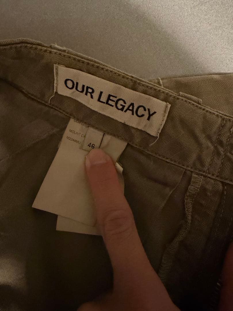 our legacyアワーレガシー マウントカーゴ　サイズ46 SS24
