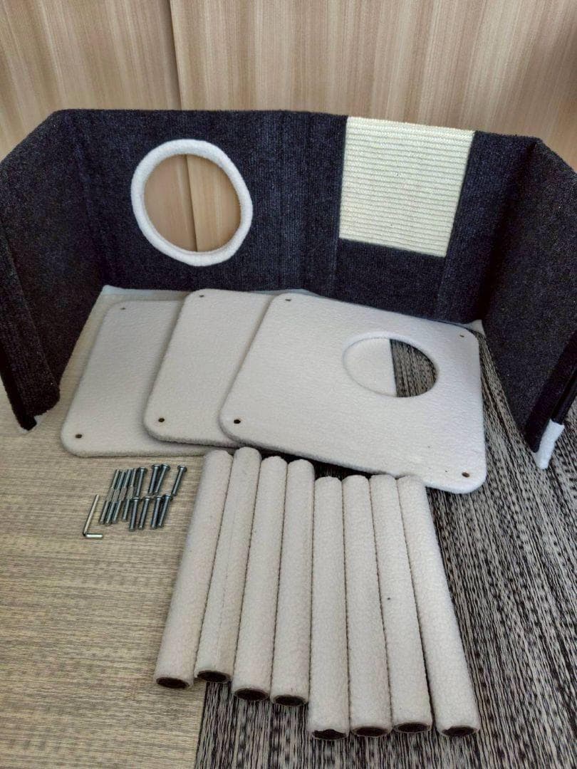 キャットタワー ミニ 猫タワー 安定 クッション 猫ハウス　ストレス軽減　愛猫