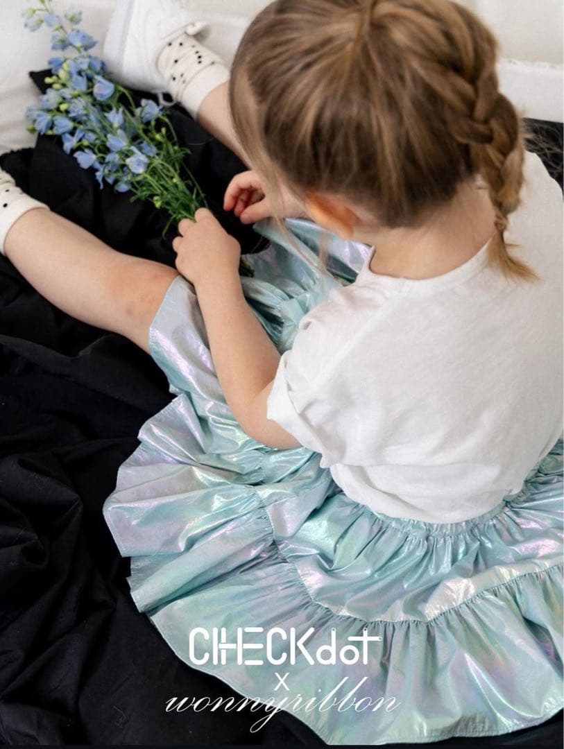 WonnyRibbon Aurora skirt オーロラスカート　Sサイズ