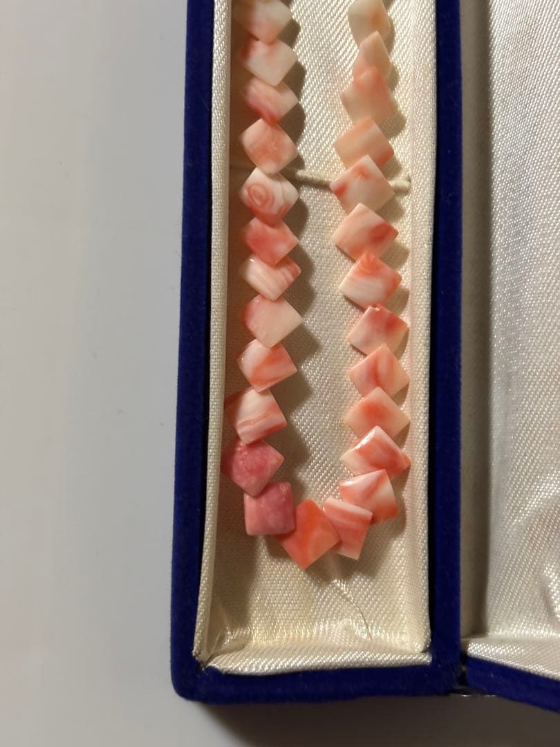 ネックレス サンゴ 本珊瑚 GSILVER 刻印&ブレスレットセット