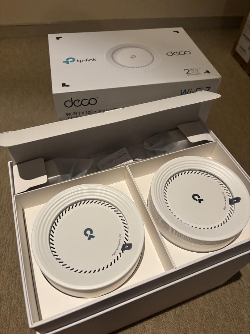 【完全未使用】TP-Link Deco BE75 Wi-Fi 7 2台セット