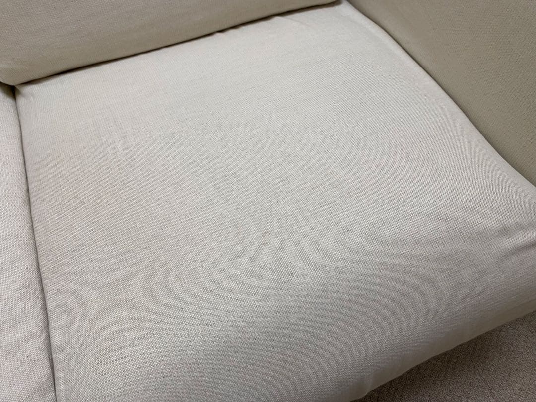 【送料無料/2021年製/美品】無印良品 2人掛けソファ（カバー付）