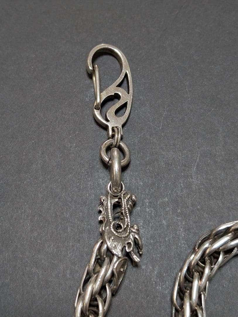 専用　ヴィンテージ シルバー925 ウォレットチェーン　ドラゴン　格安