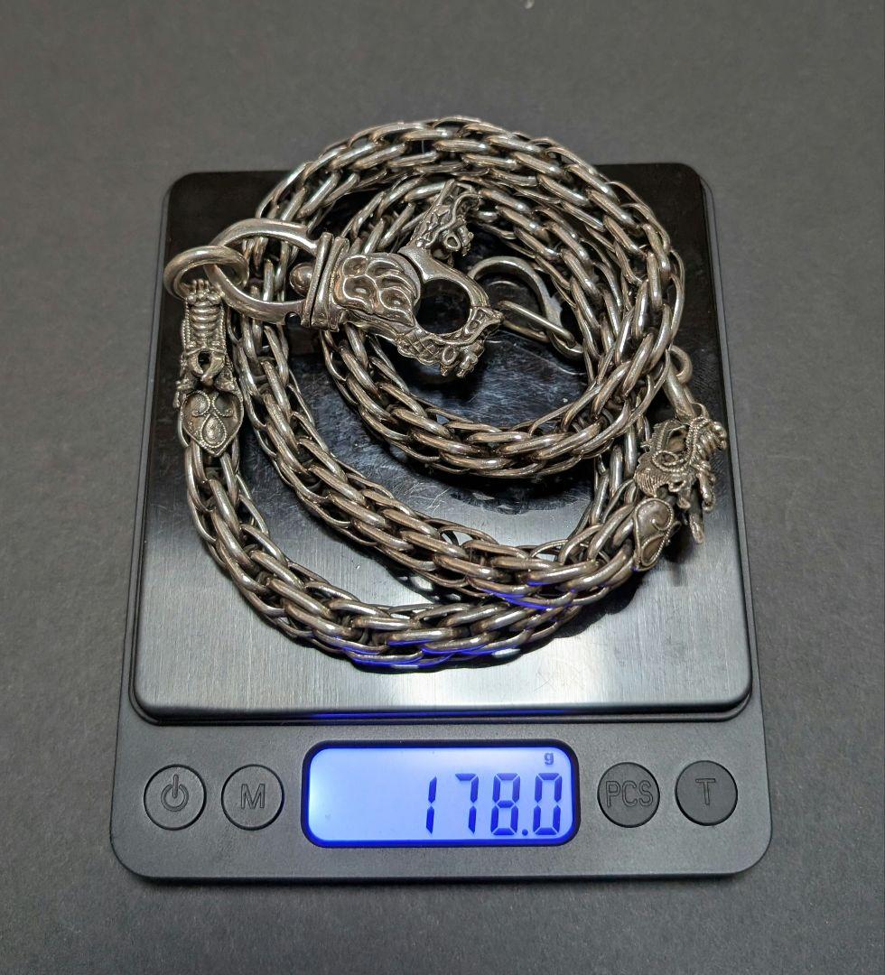 専用　ヴィンテージ シルバー925 ウォレットチェーン　ドラゴン　格安