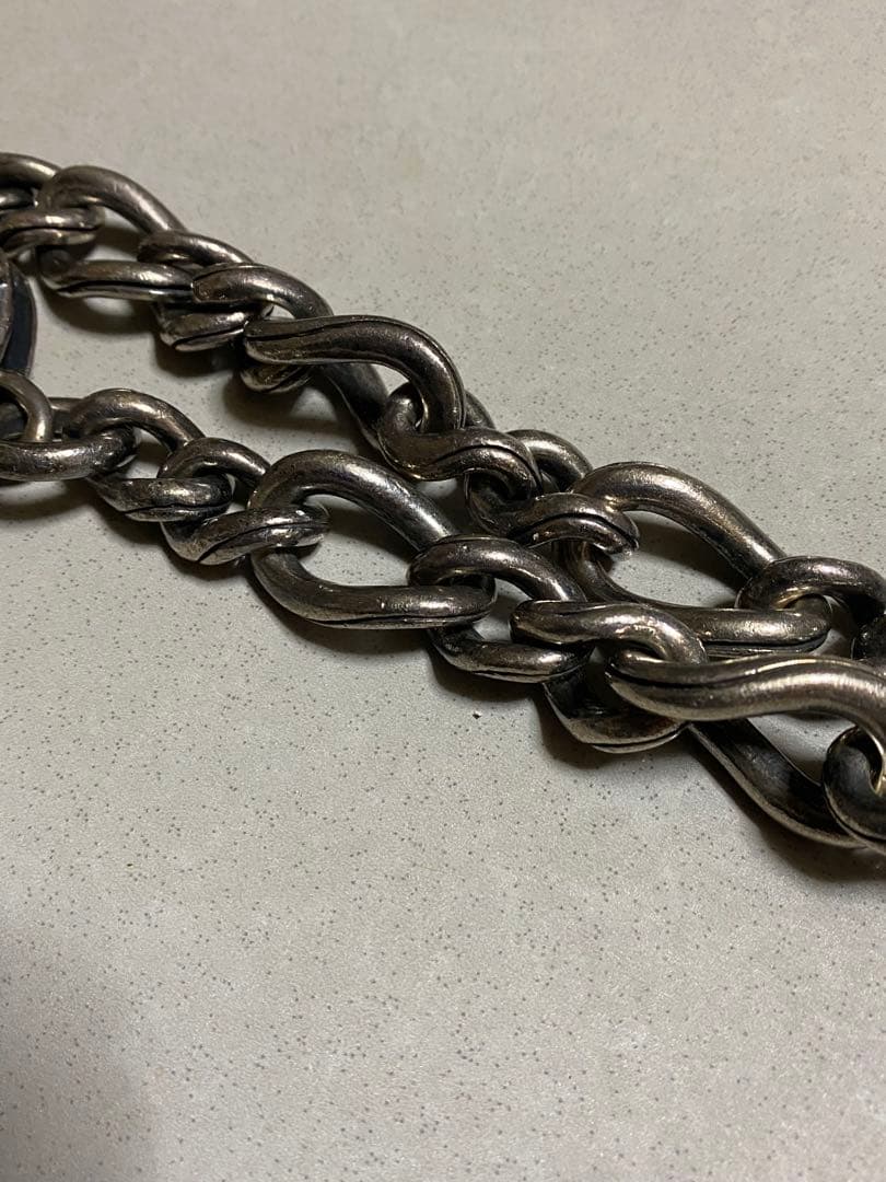 ゼニス　シルバー925 ウォレットチェーンダブルクリップzenith