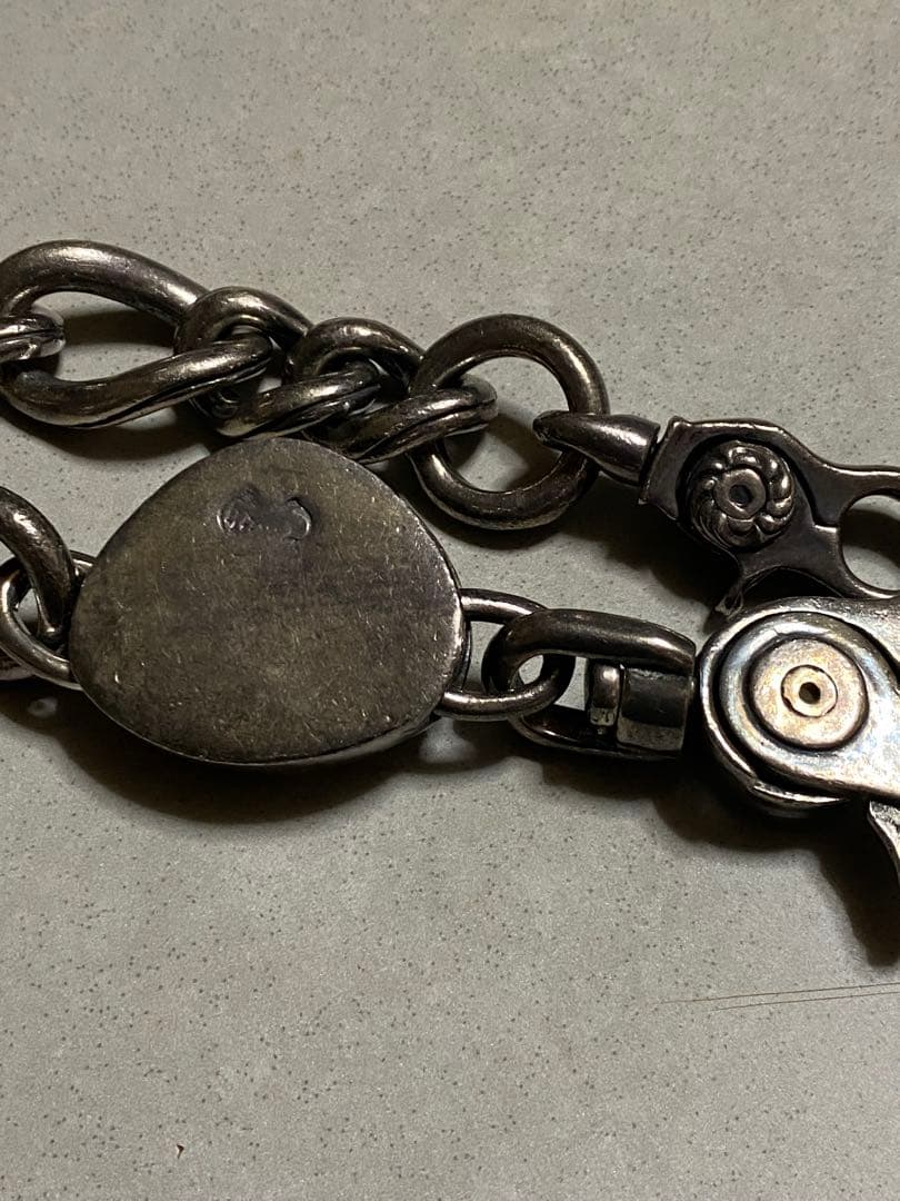 ゼニス　シルバー925 ウォレットチェーンダブルクリップzenith