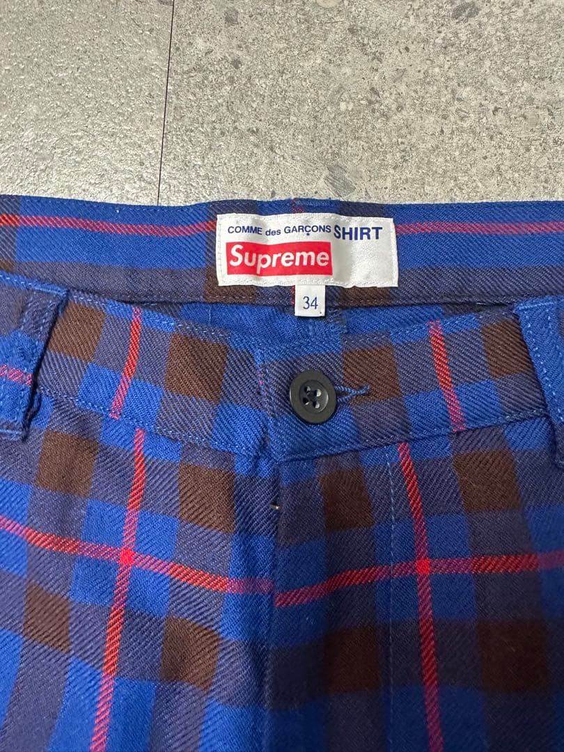 SUPREME COMME DES GARCONS SHIRT 34 パンツ