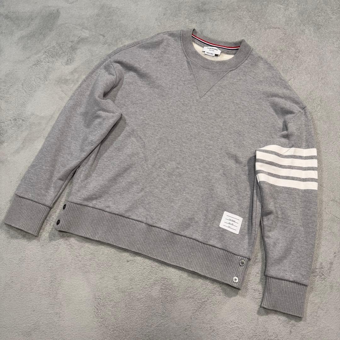 トムブラウン　4bar トレーナー　2サイズ　グレー　スウェット