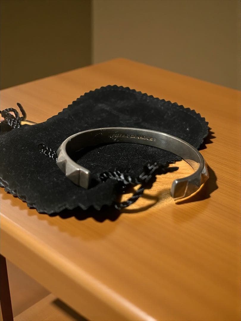 ヒステリックグラマー シルバー925 スタッズデザイン バングル