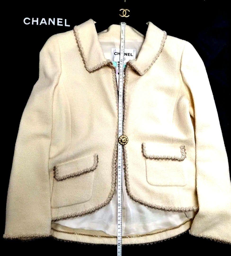 【極美品】CHANEL テーラードジャケット34CHANELハンガー＆カバー付き