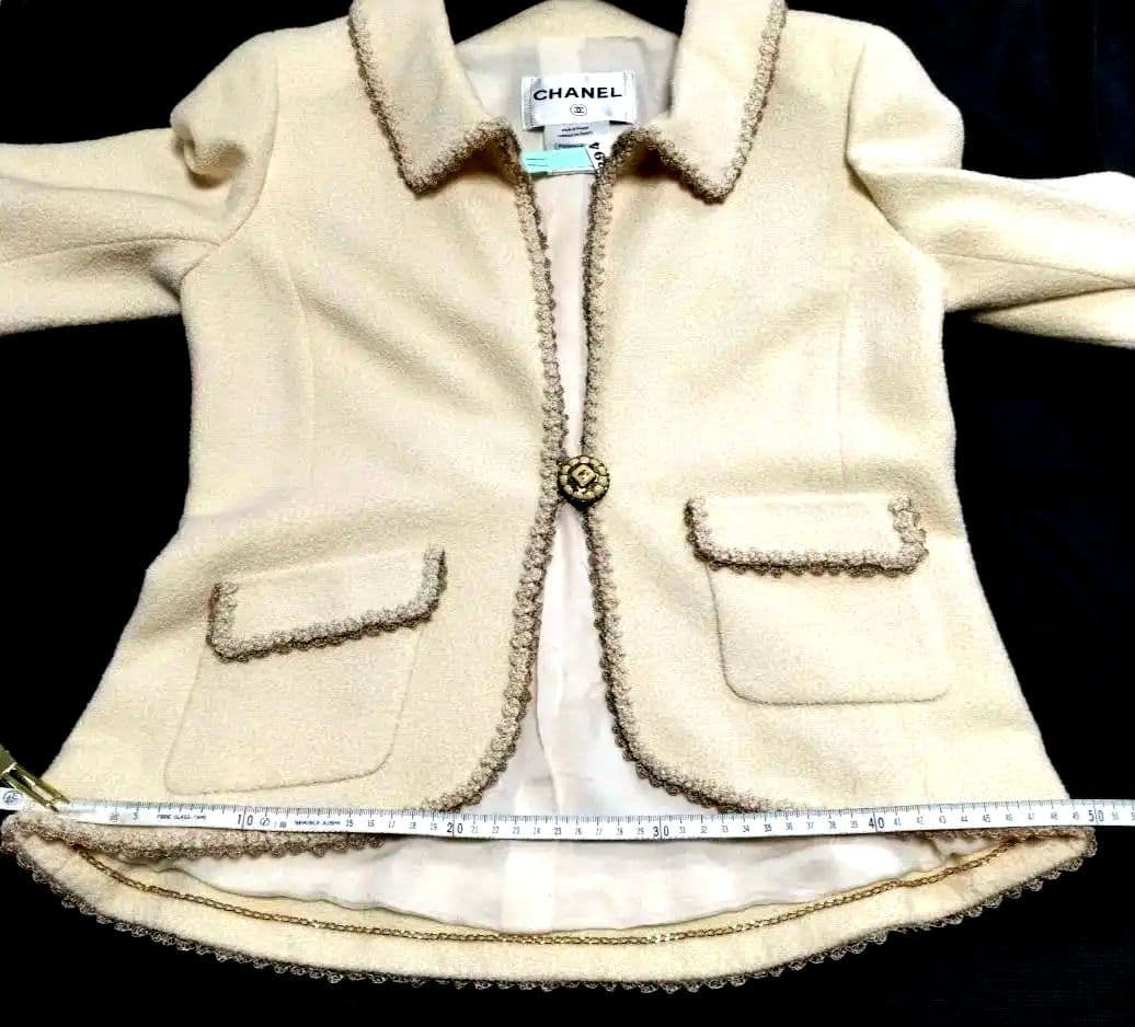 【極美品】CHANEL テーラードジャケット34CHANELハンガー＆カバー付き