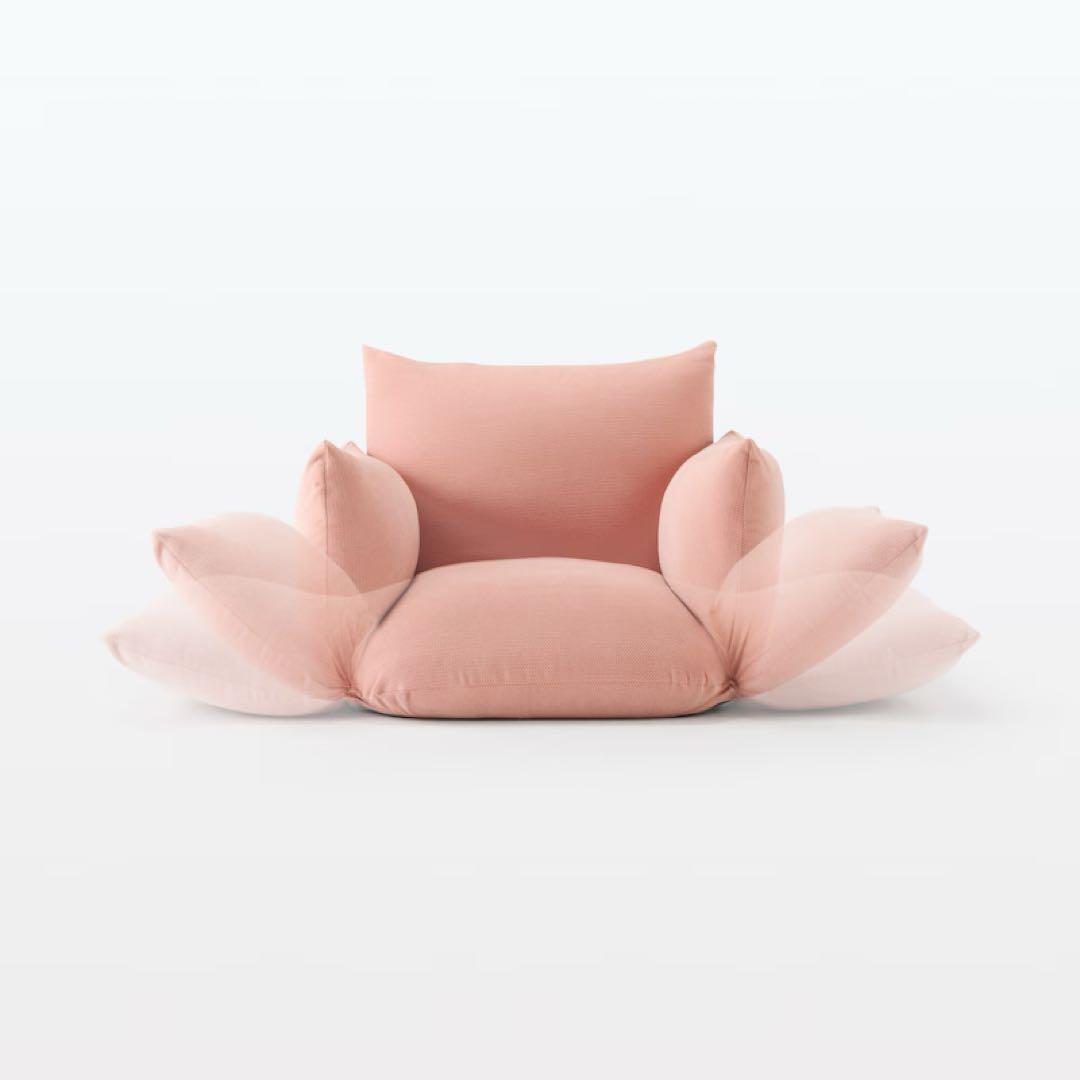 【新品、未使用】 無印良品　リクライニングフロアソファ　1人掛けソファ