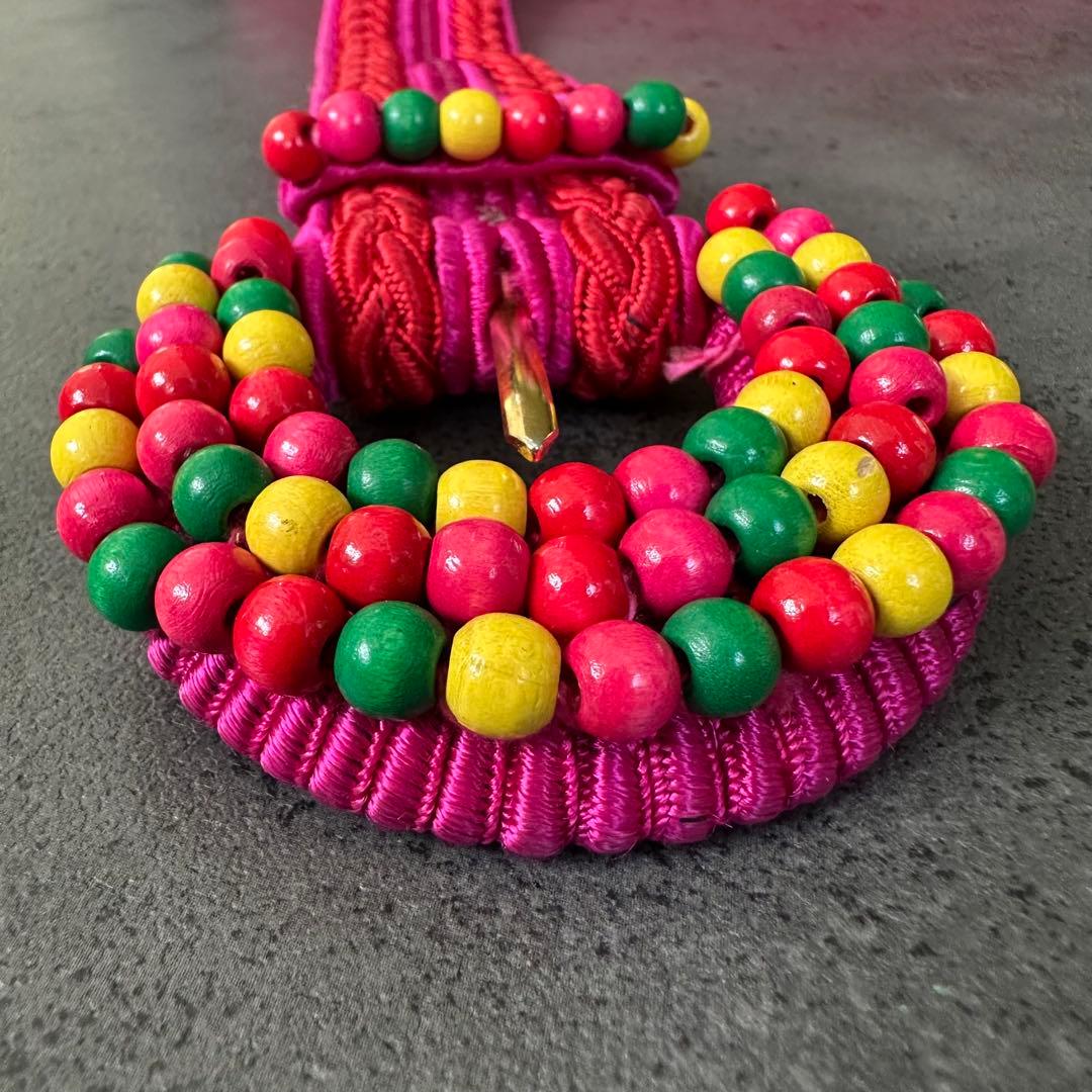 超希少✨イヴ・サンローラン　リヴ・ゴーシュ　ヴィンテージ　織ベルト　ピンク