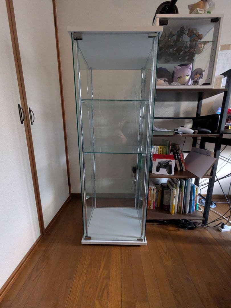 不二貿易コレクションケース フィギュアケース 4段 　ガラスディスプレイケース