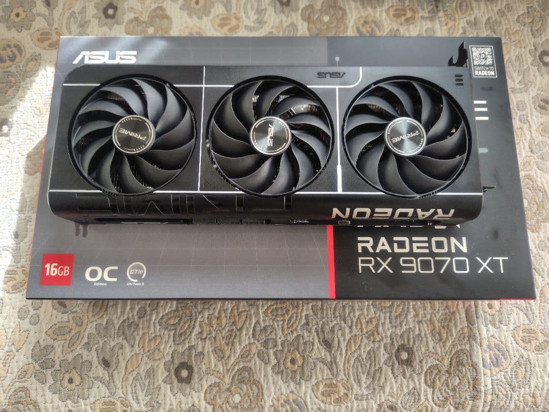 美品ASUS Radeon RX 9070 XT 16GB OC