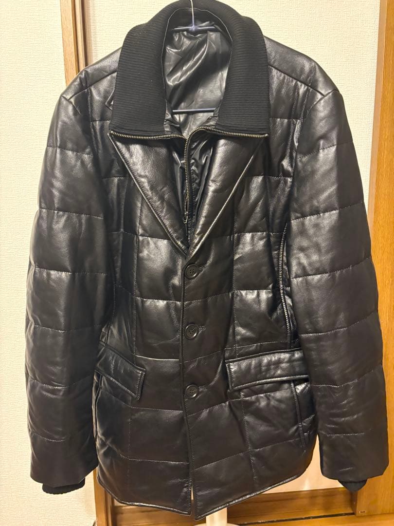 羊革ダウンブレザー