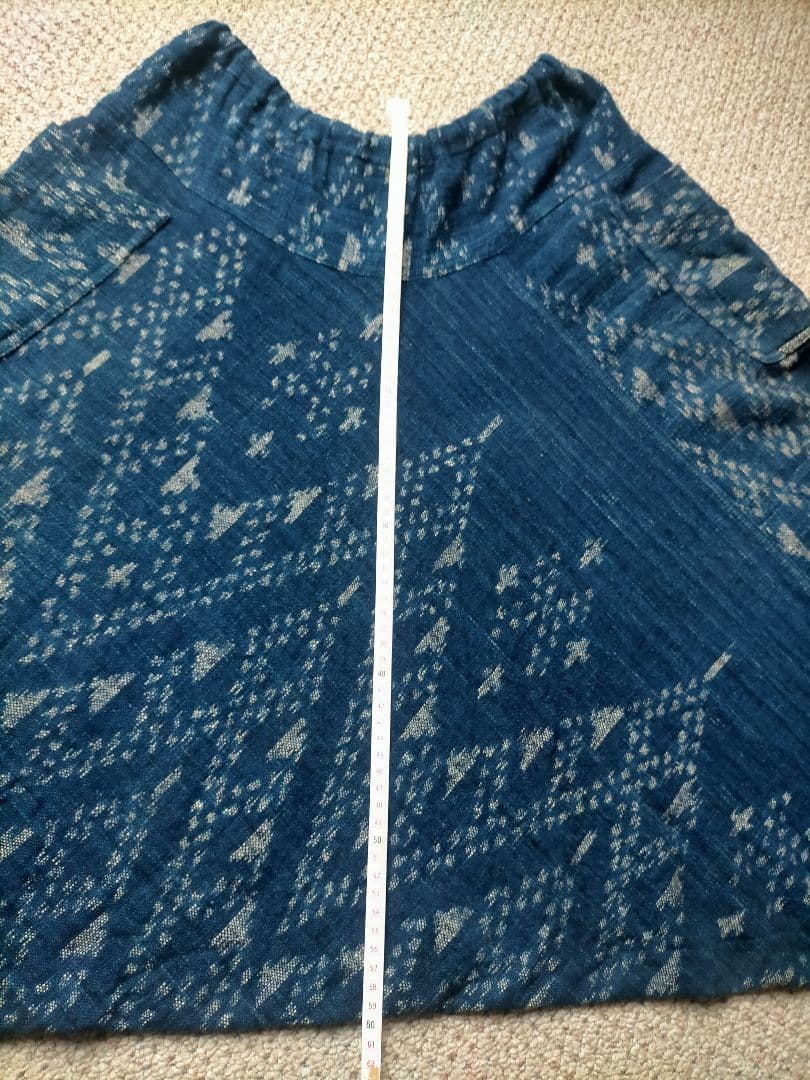 うさとの服 usaatoモモンガパンツ 藍染