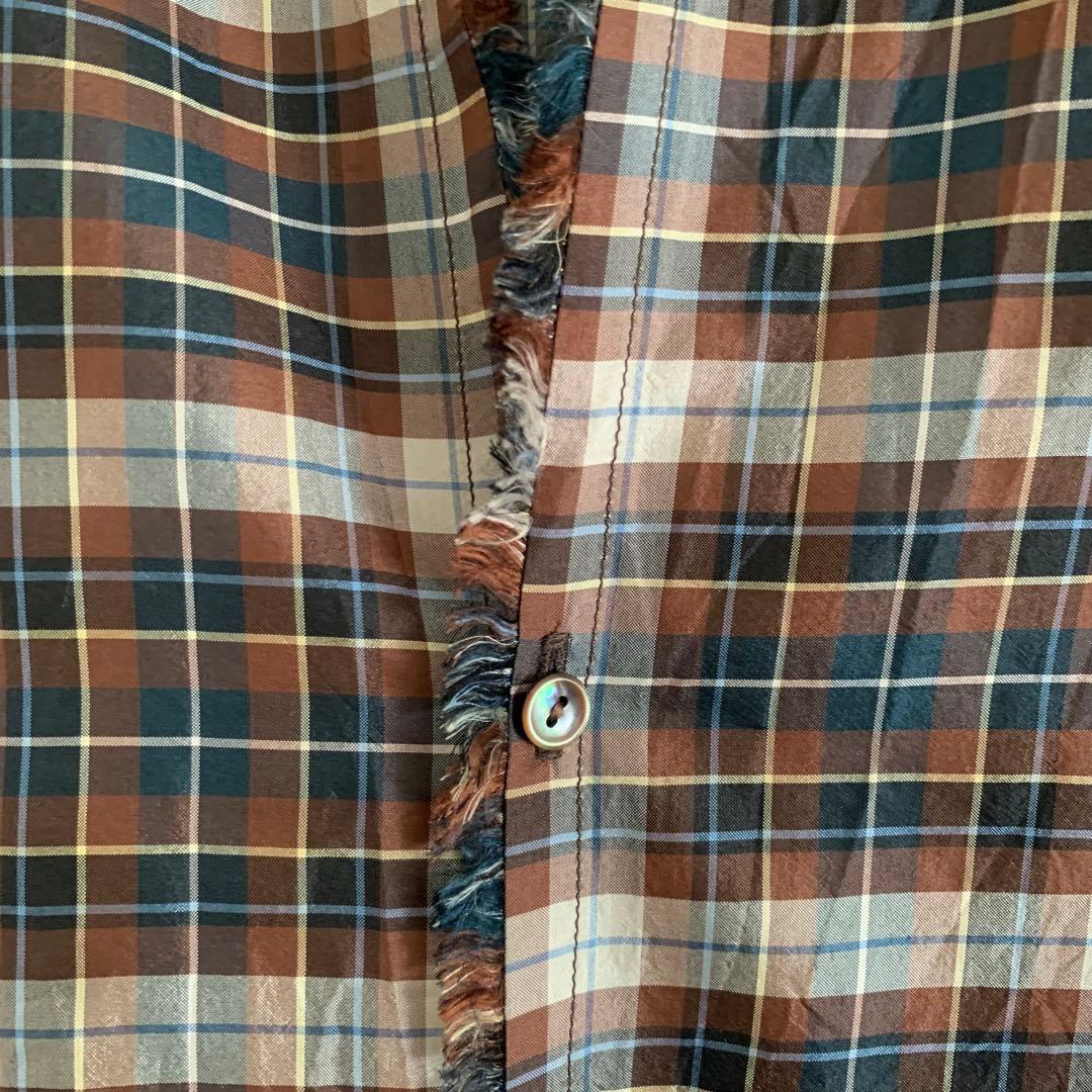 45rpm シルクワンピース　ブラウン　ドルマンスリーブ　七分袖　日本製