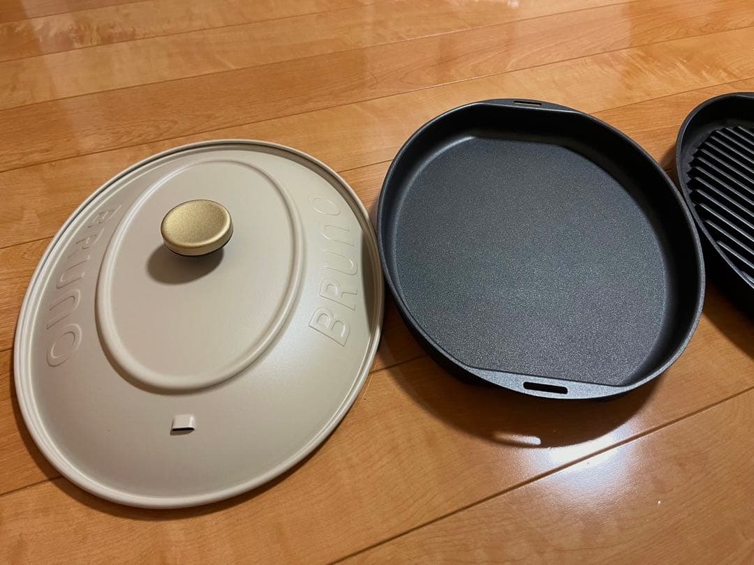 【BRUNO】オーバルホットプレート グリルプレートセット グレージュ