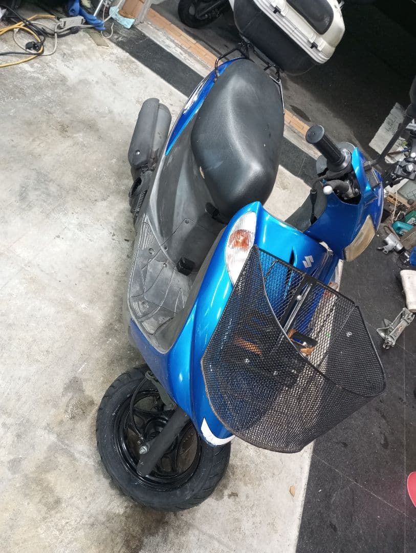 中古　アドレスV125g スズキ スクーター 青 46399km