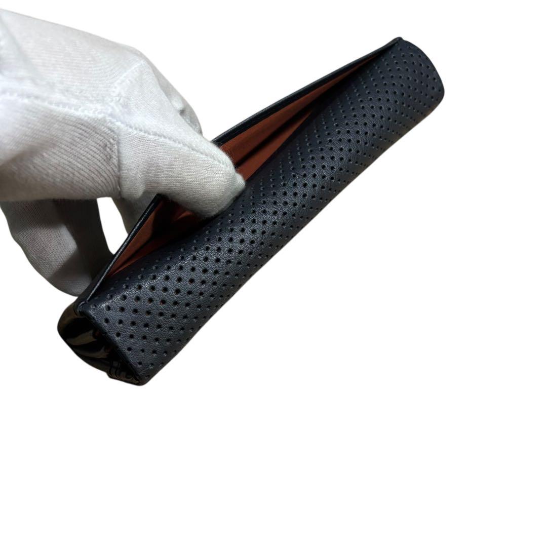 【未使用保管品】　genten ゲンテン　yaku 長財布　ネイビー　ブラック