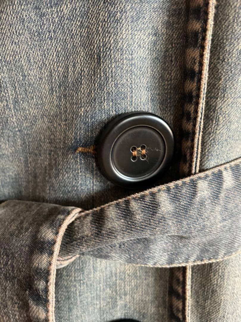 90s Christian Lacroix Jeans刺繍デニムロングコート