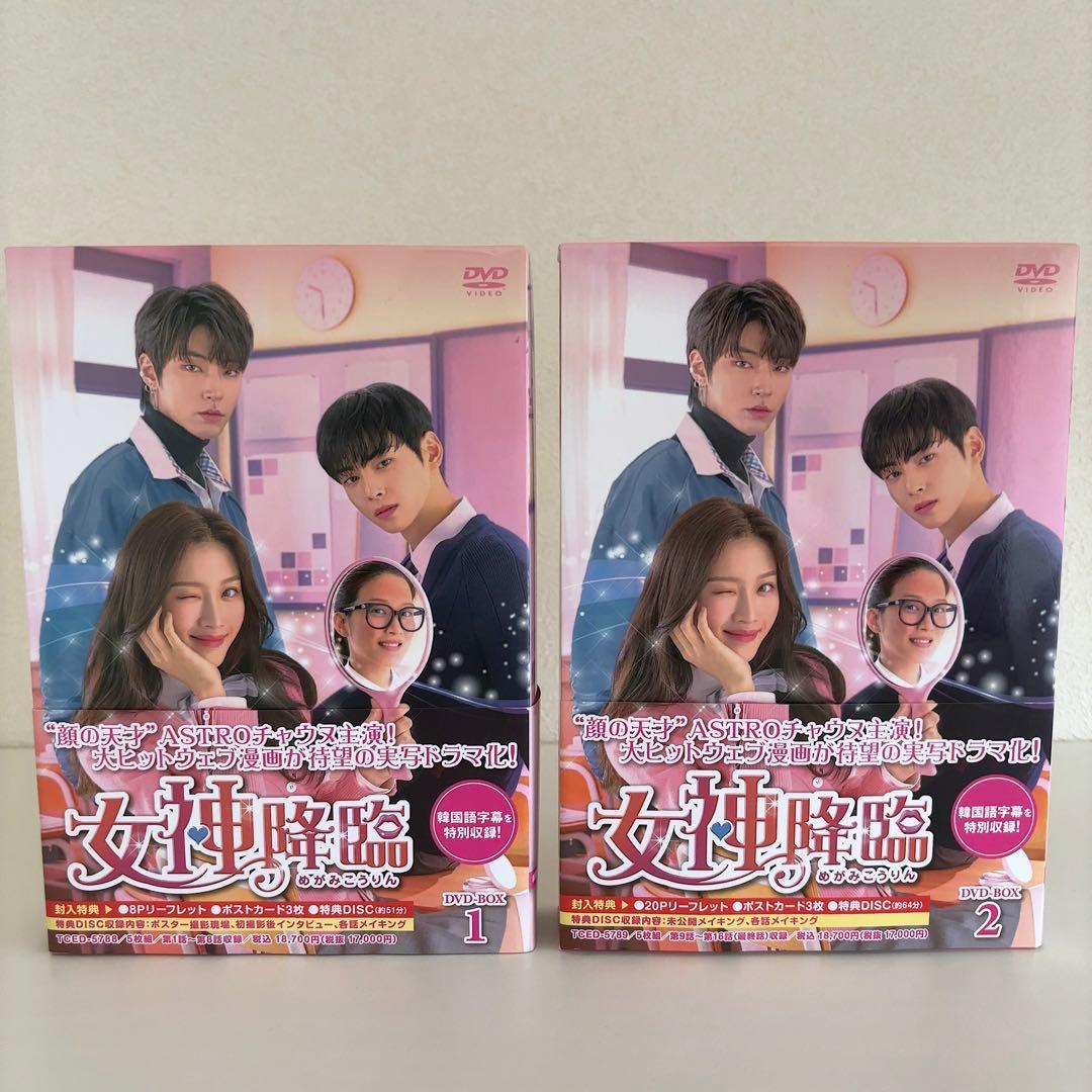 韓国ドラマ『女神降臨』DVD-BOX1&2〈各5枚組〉チャウヌ