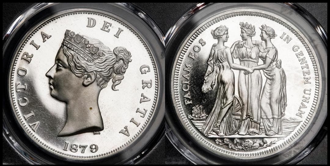 超希少 人気 PCGS-PR67 スリーグレイセス ファンタジー 1879 銀貨