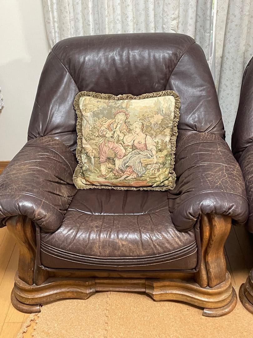 ドイツ製　超高級　ソファー　革　輸入品　LL レザー