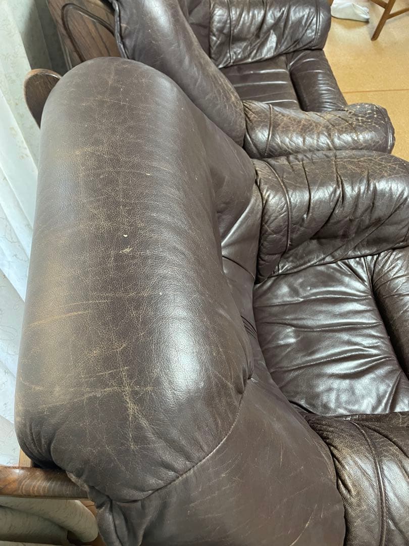 ドイツ製　超高級　ソファー　革　輸入品　LL レザー