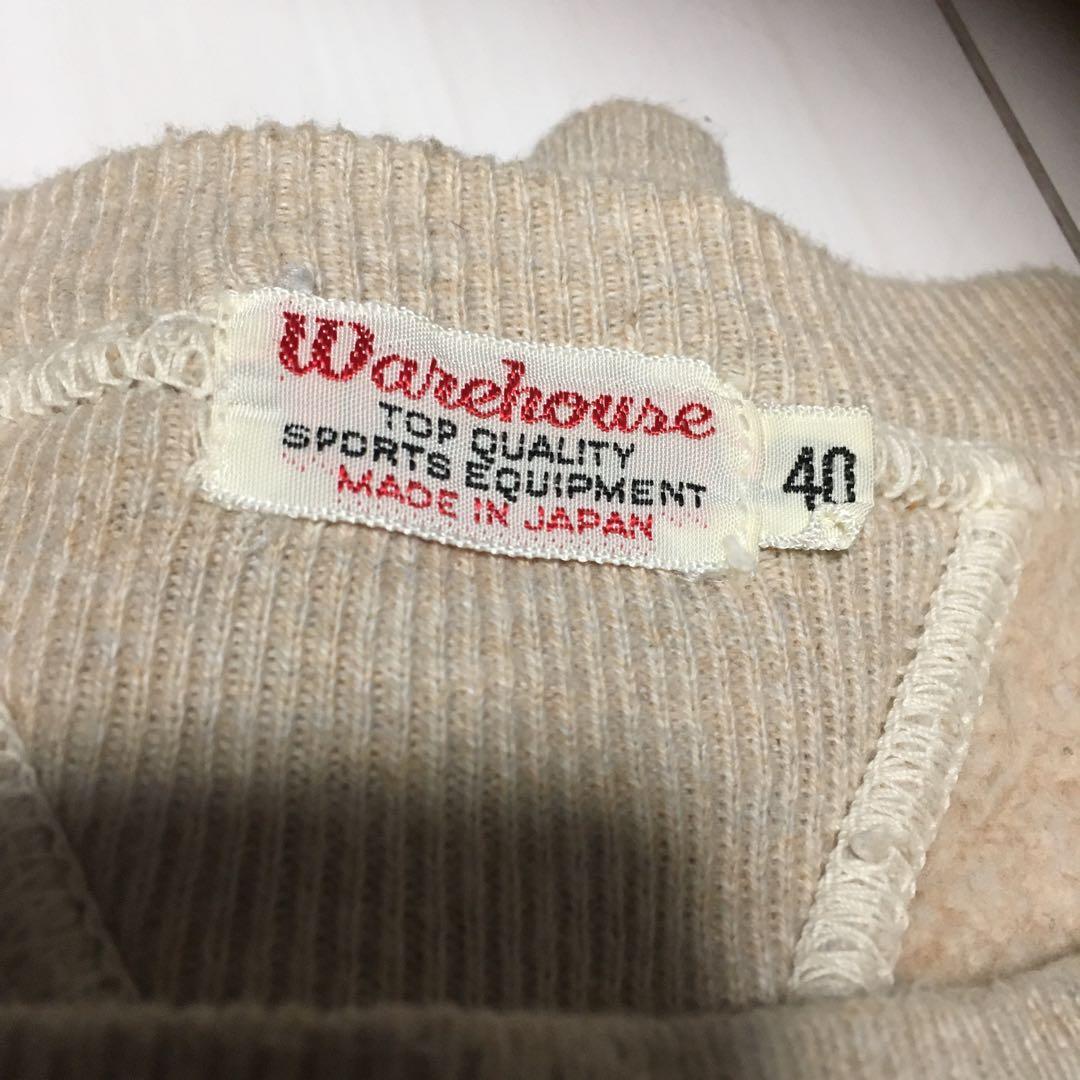 ベージュ Vネック トレーナー PROPERTY OF D.U.