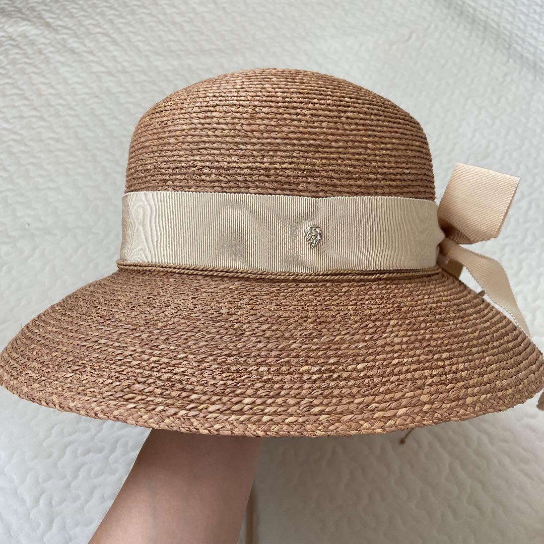 値下げ！新品　ヘレンカミンスキー　ラフィア　ハット　麦わら帽子 ストローハット
