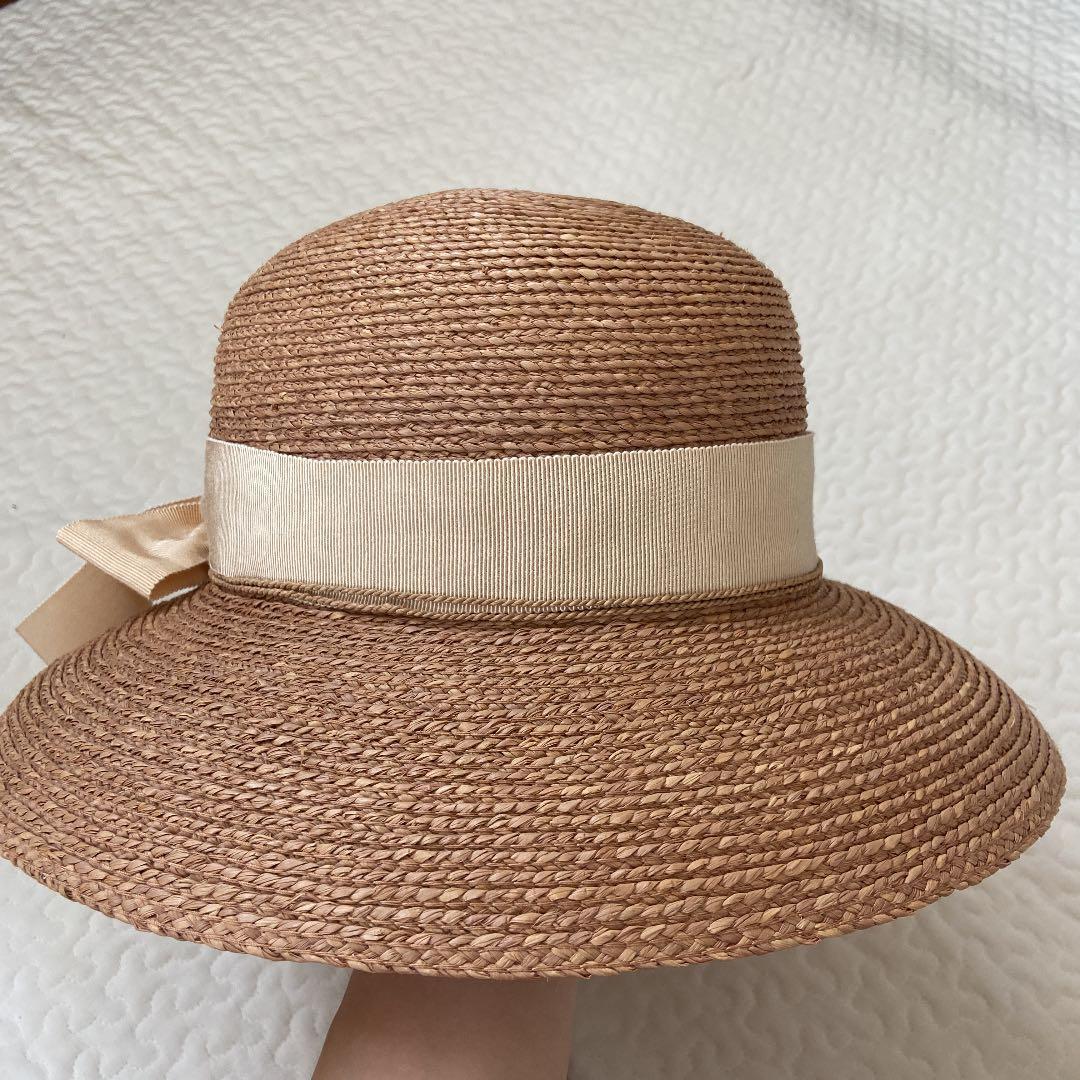 値下げ！新品　ヘレンカミンスキー　ラフィア　ハット　麦わら帽子 ストローハット