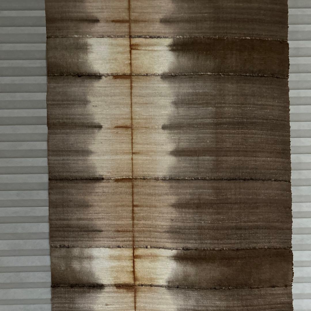 タペストリー　麻　染め