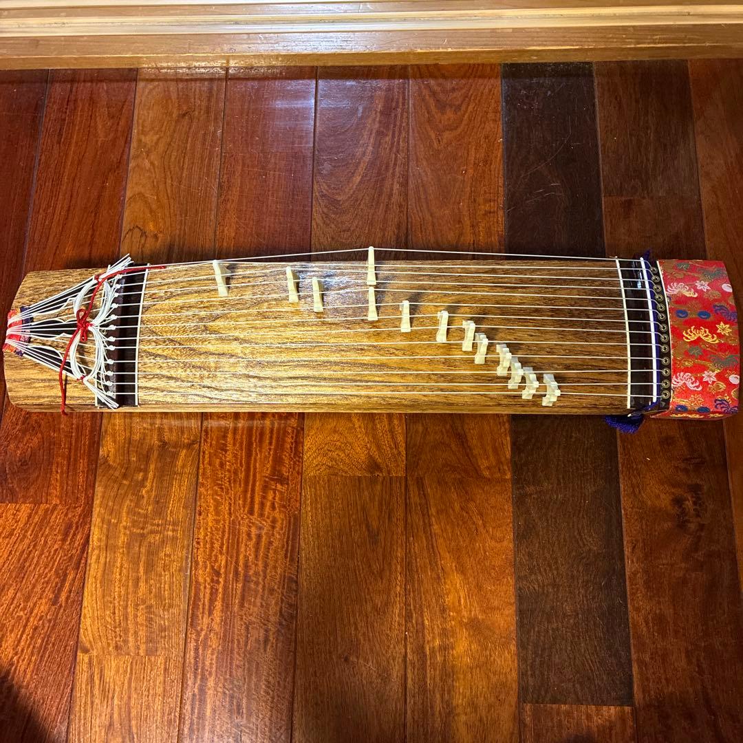 木製琴 13弦 ケース付き