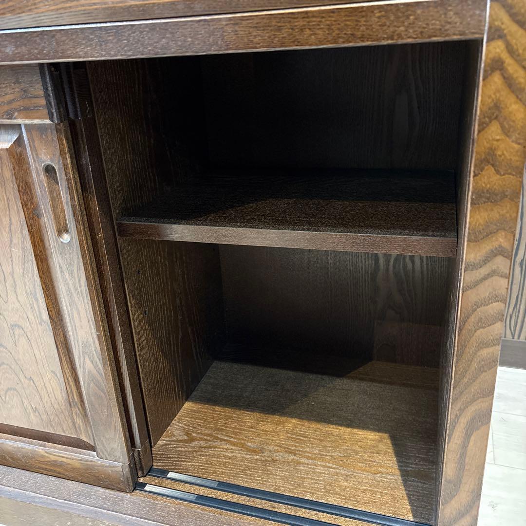 私*様 和風格子デザイン 食器棚 90cm幅