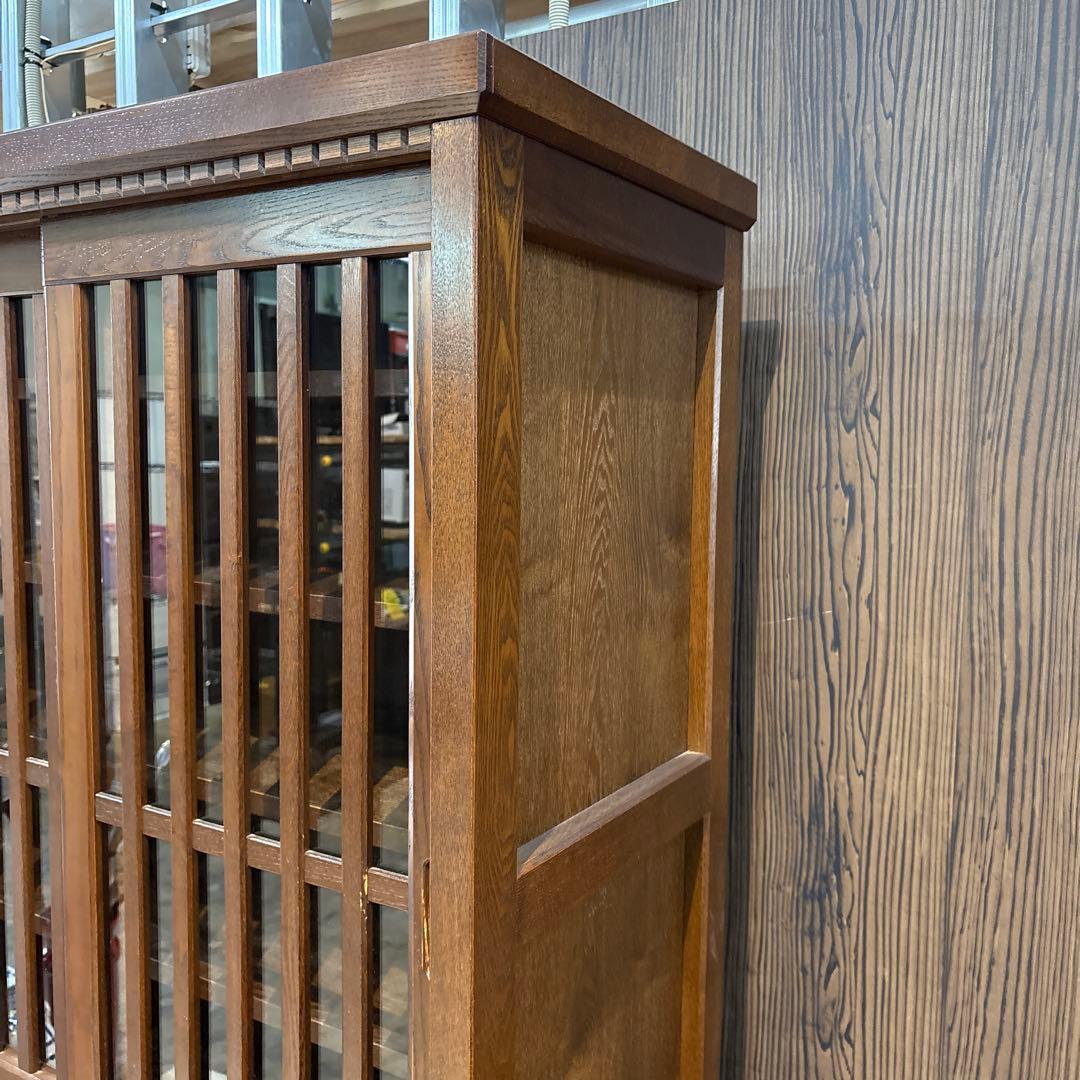 私*様 和風格子デザイン 食器棚 90cm幅