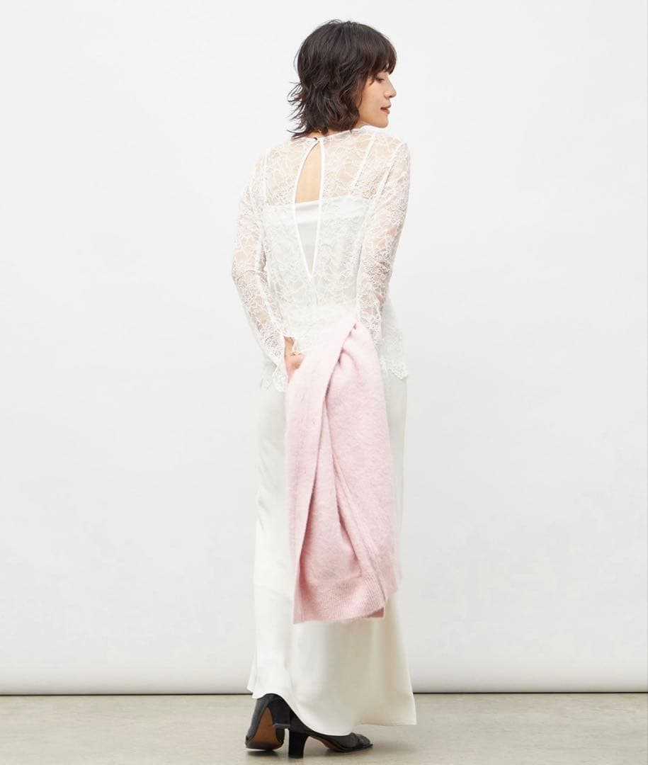 NOLLEY'S sophi ウォッシャブルラッセルレースTブラウス