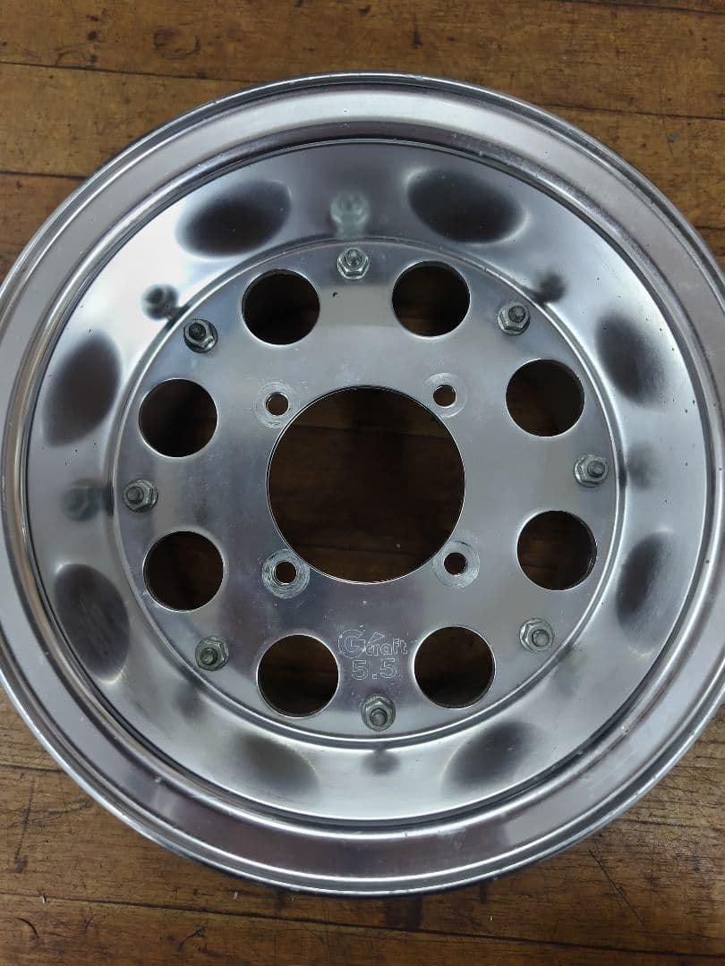 Gクラフト　８インチ5.5Jワイドホイール　８穴タイプ　シルバー