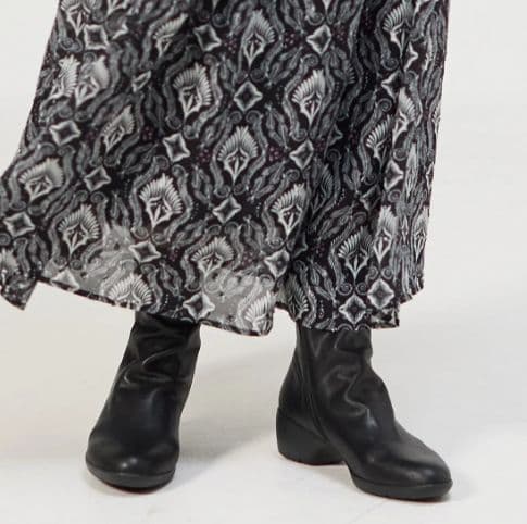 fitfit 新品24cm ◆ソフトレザーブーツ900(ブラック)