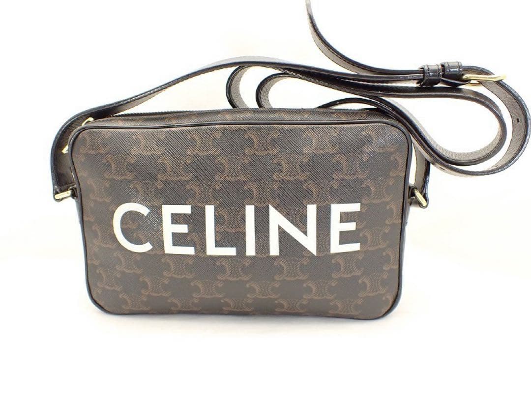 9*様 セリーヌ CELINE トリオンフキャンバス ミディアム メッセンジャ