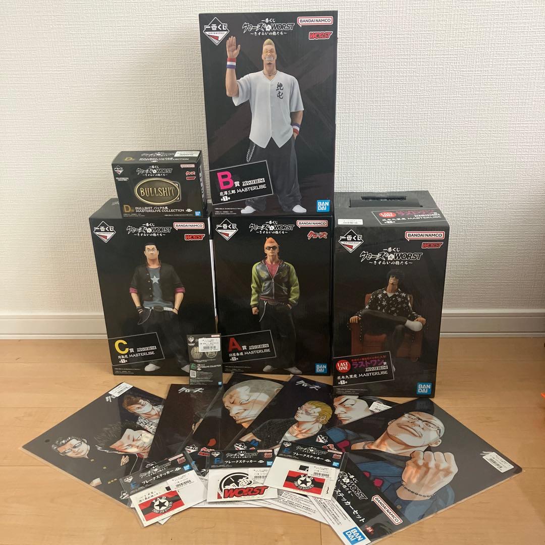 一番くじ　クローズ＆worst MASTERLISE フィギュアコンプセット
